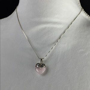 925 Sterling Silver Heart pendant & Necklace